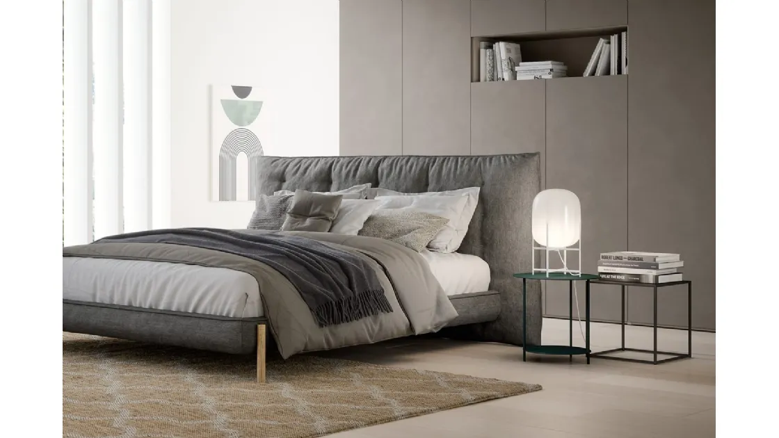 Novamobili's lacquered and metal Team bedside table.
