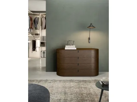Vesta wooden chest of drawers by Novamobili.
