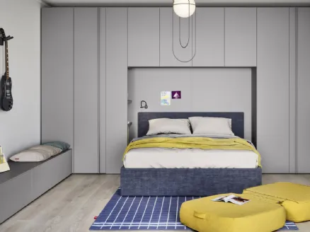 Bridge bedroom with double bed Arial by Nidi