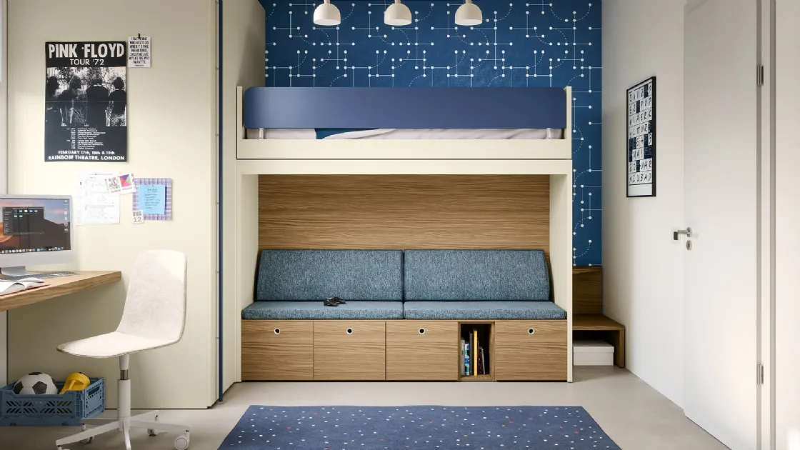 Room with Skid bunk beds by Nidi