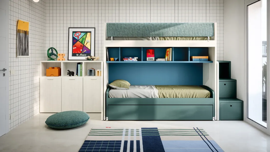 Room with Slot bunk beds by Nidi