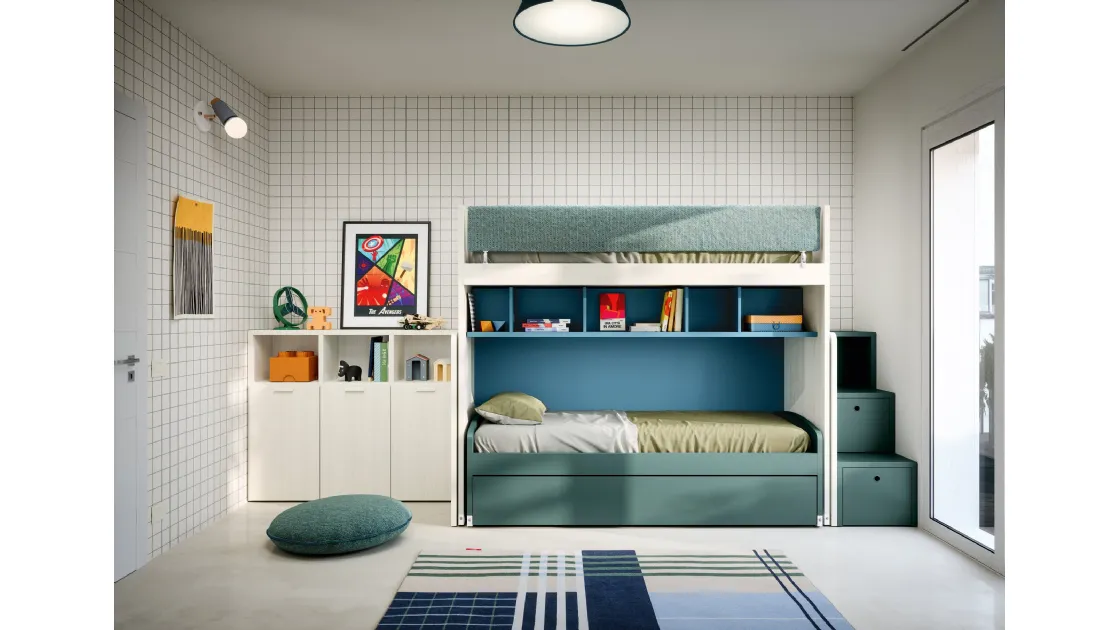 Loft Bedroom with Pull-Out Beds by Nidi.