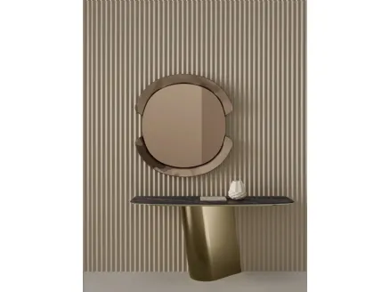 Mobile entrance Kimono Console with SuperMarmo top by Bontempi