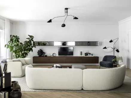Wall Unit Box 18 with Matte Lacquered Finish by Novamobili