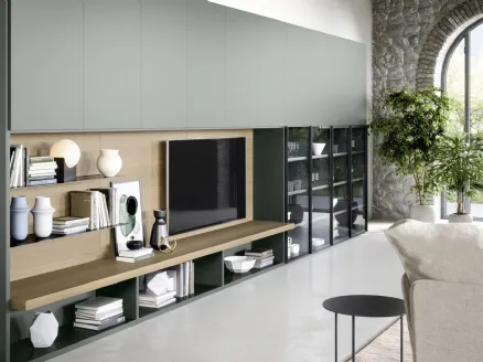 Wall-mounted shelving and surfaces Set 03 by Novamobili
