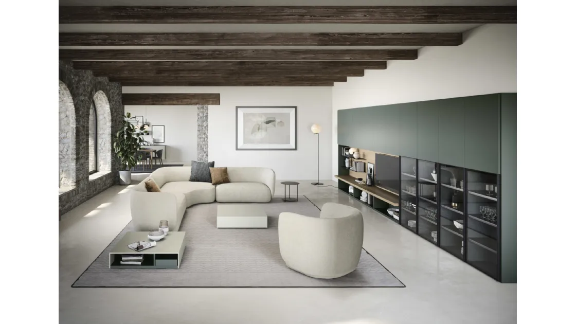 Wall Unit Shelves and Wall Units 02 by Novamobili