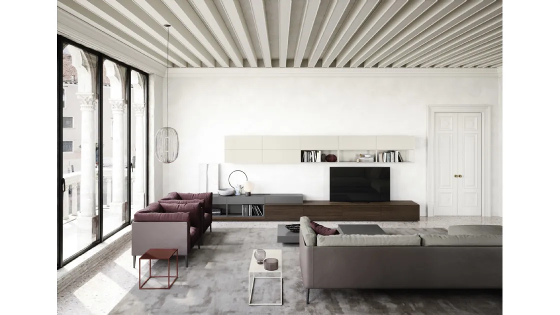 Outline wall unit by Novamobili.
