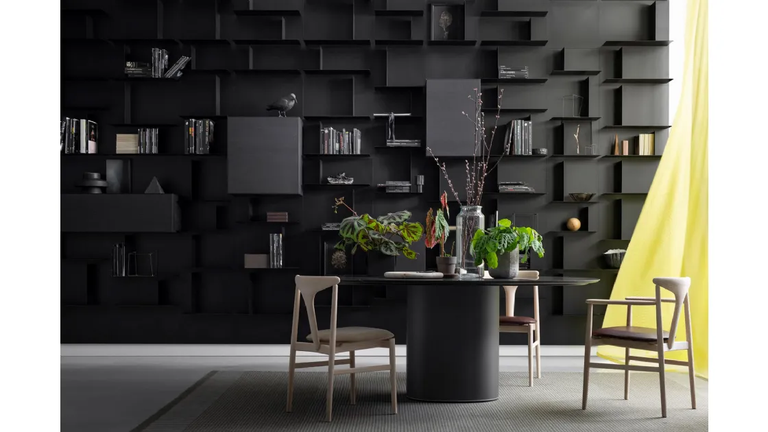 Kristalia's modular Avenue bookcase.