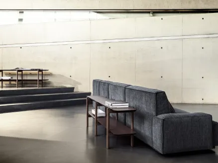 Stepan wooden room divider bookcase by Frigerio.