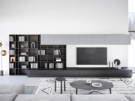 Wall 12 bookcase by Novamobili