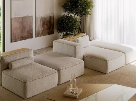 Modular sofa Blake in Bontempi fabric.
