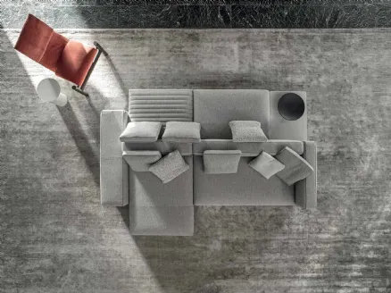 Double-sided sofa with peninsula Eddie Double by Frigerio