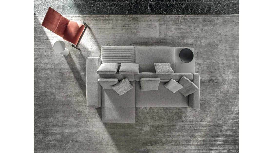Double-sided sofa with peninsula Eddie Double by Frigerio