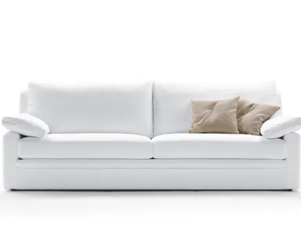 Piuma two-seater sofa in modern eco-leather by Biba salotti