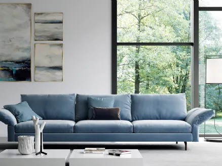 Modern sofa in Bravo fabric by Biba Salotti