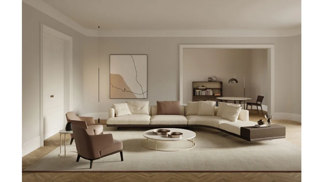 Horizon corner sofa by Frigerio.