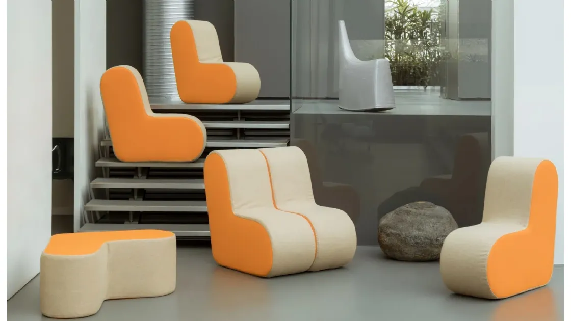 Modular sofa Le Temps de la Communauté by Campeggi