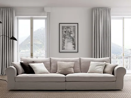 Ralph sofa with modern lines by Biba salotti