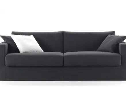 Modern double sofa bed in Sette fabric by Biba salotti
