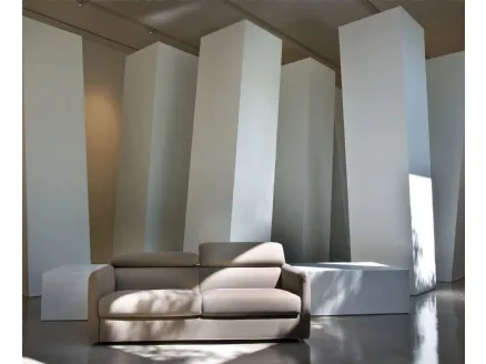 Relax sofa bed with reclining headrests Shell by Campeggi.