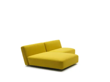 Sofa with Peninsula Slalom by Campeggi