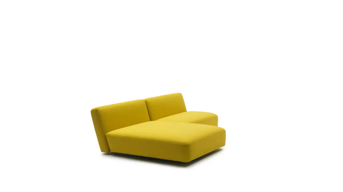 Sofa with Peninsula Slalom by Campeggi