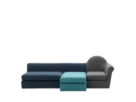 Transformer sofa with peninsula by Campeggi