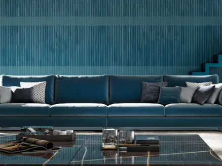 Zeno modern linear sofa by Biba salotti