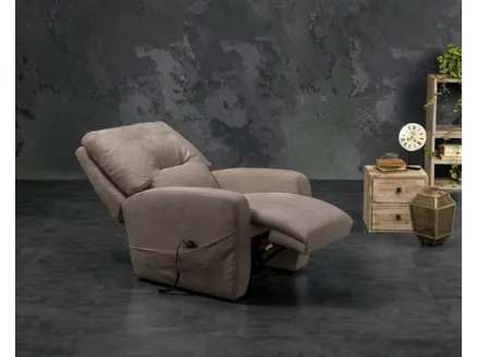 Relax armchair in microfiber Ausonia by Excò.
