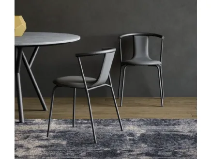 Agel Leather Chair by Novamobili.