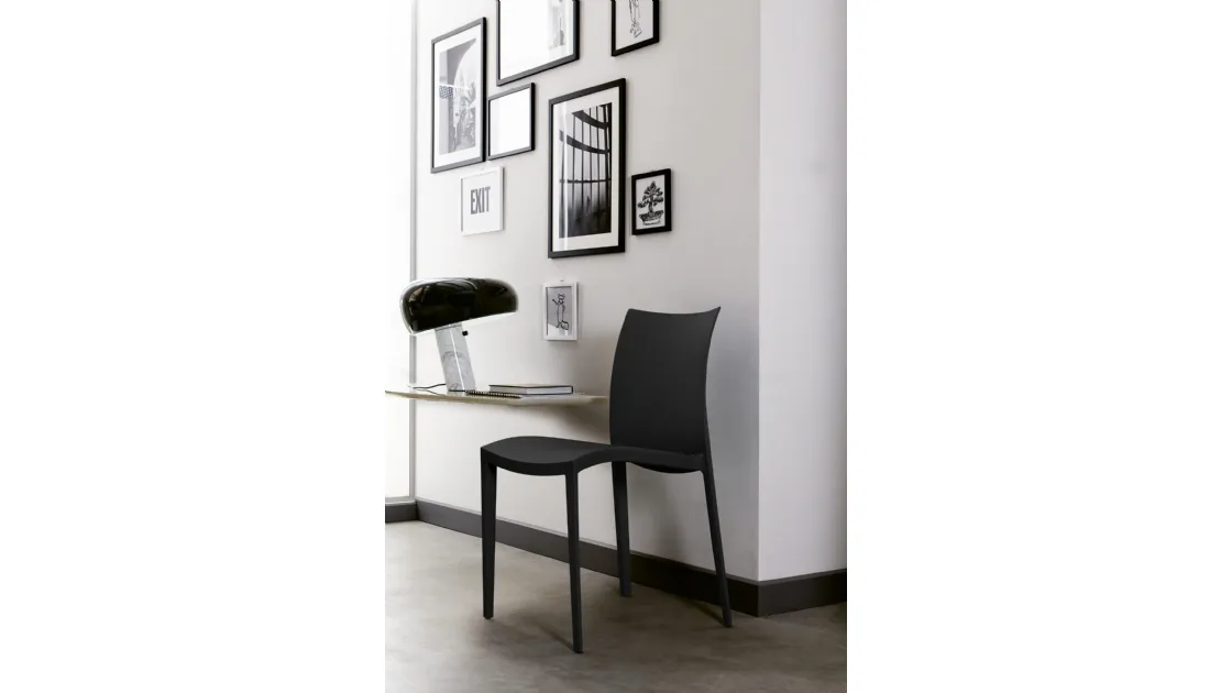 Soft touch polypropylene Go! chair by Colico.