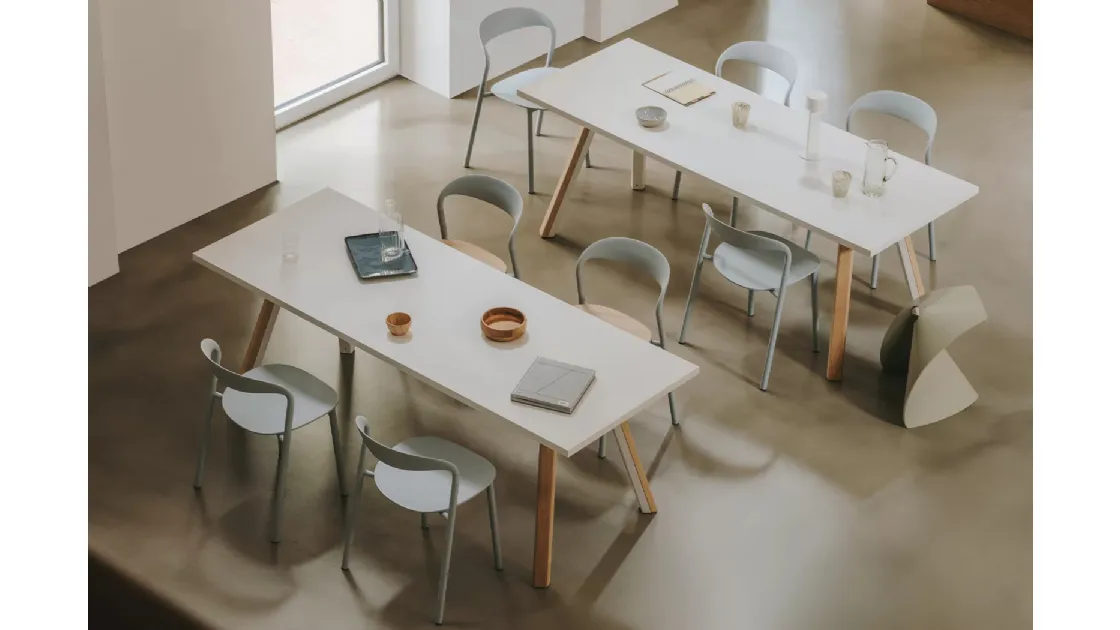 Stackable polypropylene chair Hawi by LaPalma.