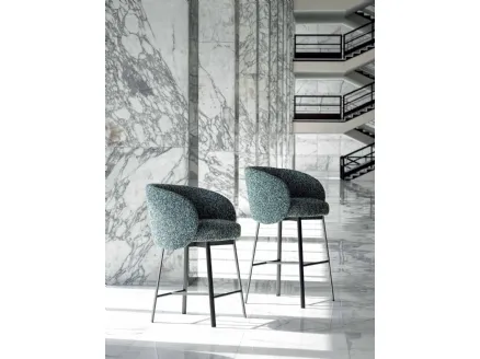 Fabric stool Hug by Frigerio