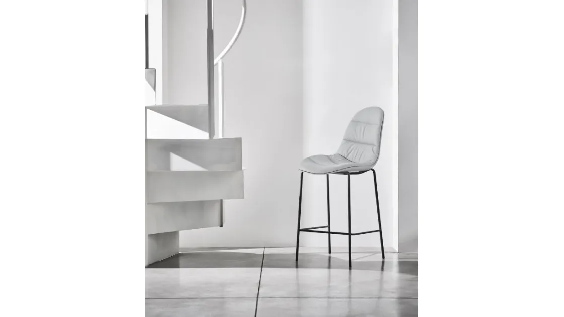 Mood Coated Stool by Bontempi