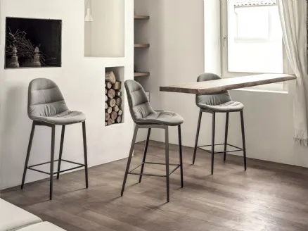 Mood Coated Stool by Bontempi