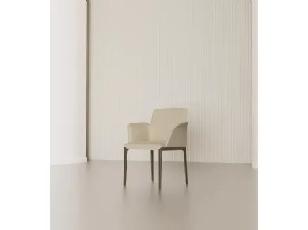 Armchair Opera in leather by Bontempi