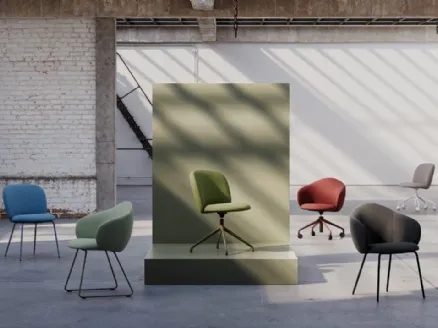 Chair Volta in padded fabric by Infiniti.