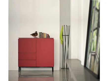Cosmopolitan Glass Tall Sideboard by Bontempi