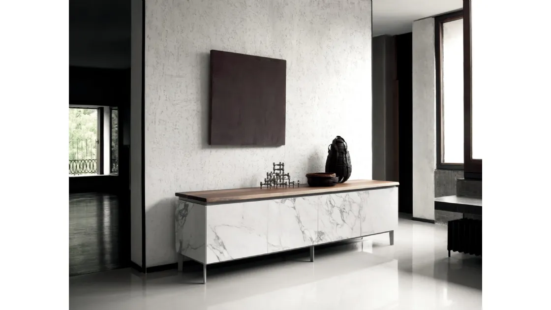 Cosmopolitan sideboard in SuperMarble by Bontempi