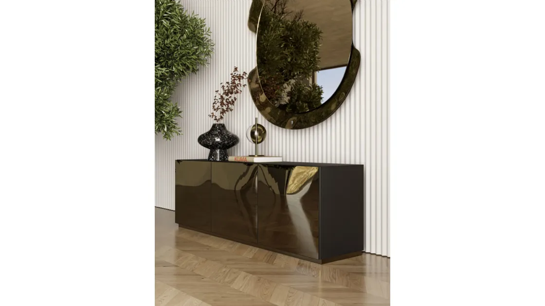 Eden bronze mirror sideboard by Bontempi