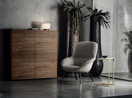 Tall wooden sideboard Pica by Bontempi