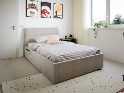 Single bed Flare with storage box by Nidi.