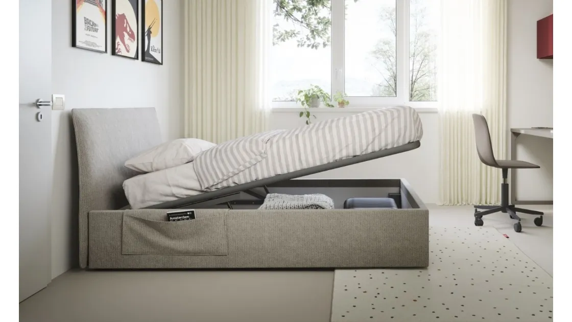 Flare single bed with storage box from Nidi.