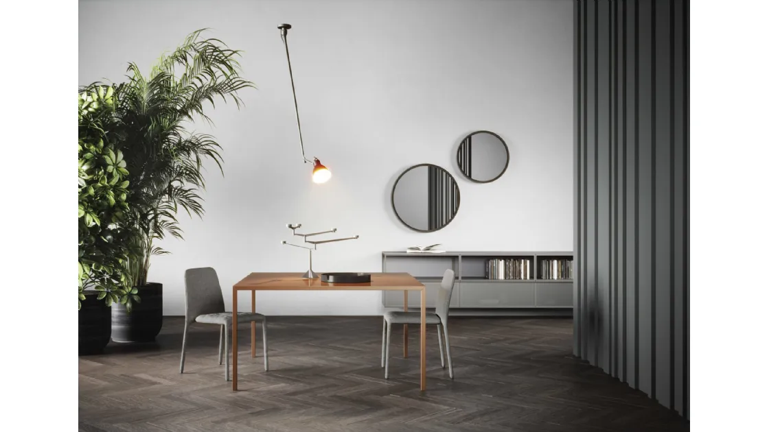 Suspended mobile Box 18 in Glossy Grey by Novamobili.