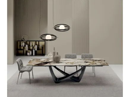 Extendable Bach table by Bontempi