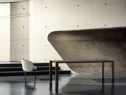 Cyclop lacquered wooden table by Frigerio.