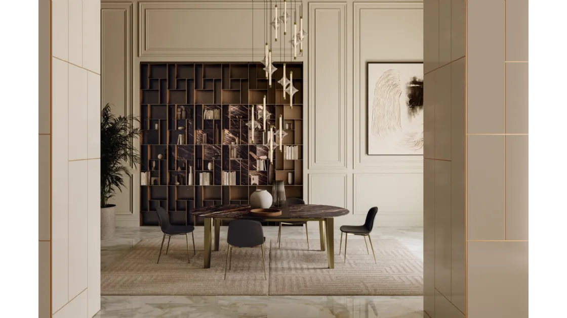 Etro XXL table in SuperMarble by Bontempi