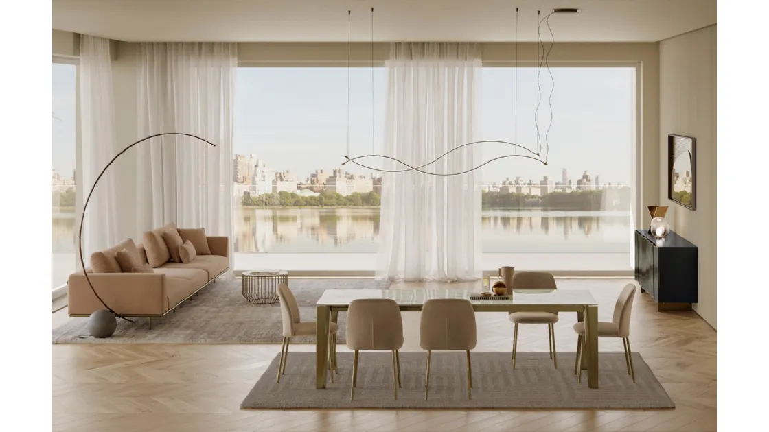Etro XXL table in SuperMarmo by Bontem