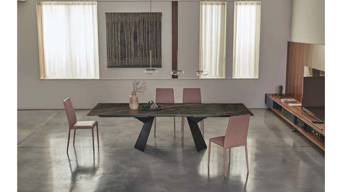 Extensible table Fiandre by Bontempi