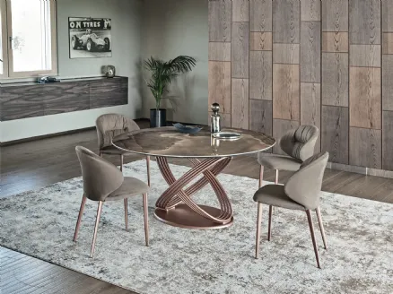 Round Fusion Table in SuperMarble by Bontempi